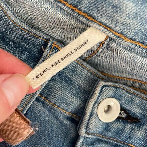 Rag & Bone Cate Mid-Rise Faded Camo Ankle Skinny Leg Jean 25 x 28 - Picture 8 of 10